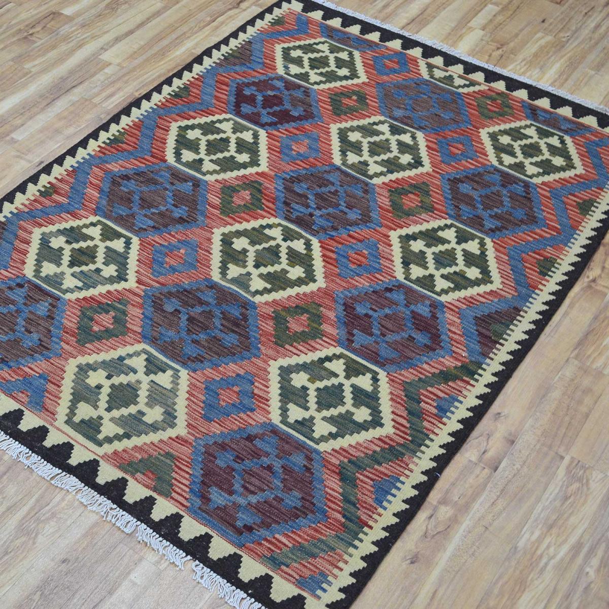 Dura Multicoloured Kelim Rug 130x183cm – image 1