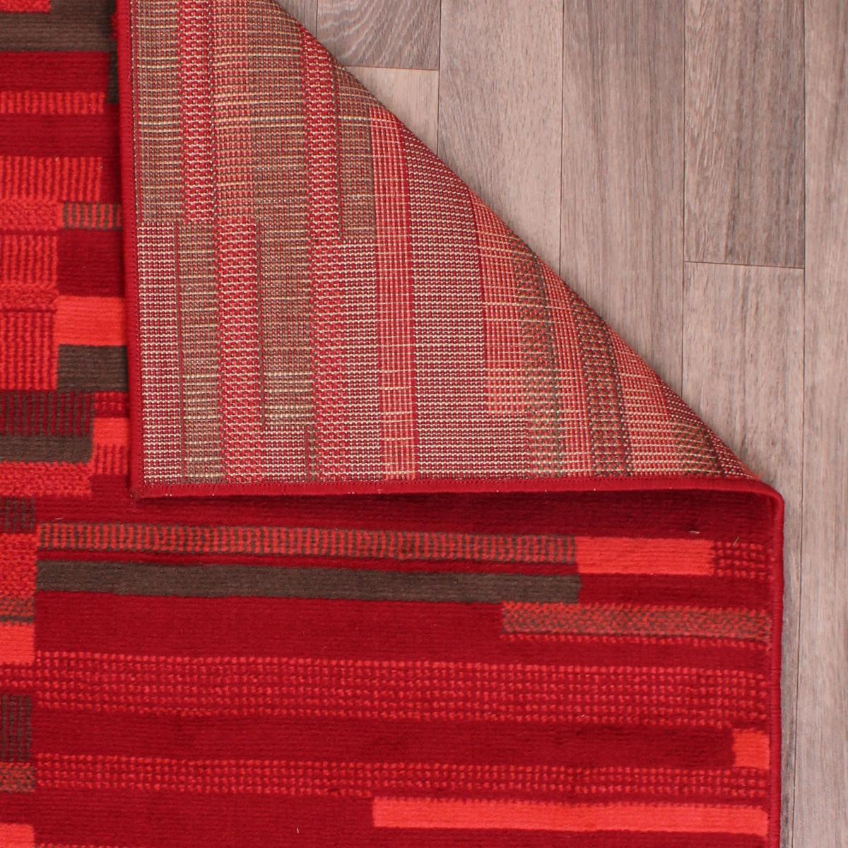 City Block Rugs in Red by Rugstyle 60x110cm – image 2