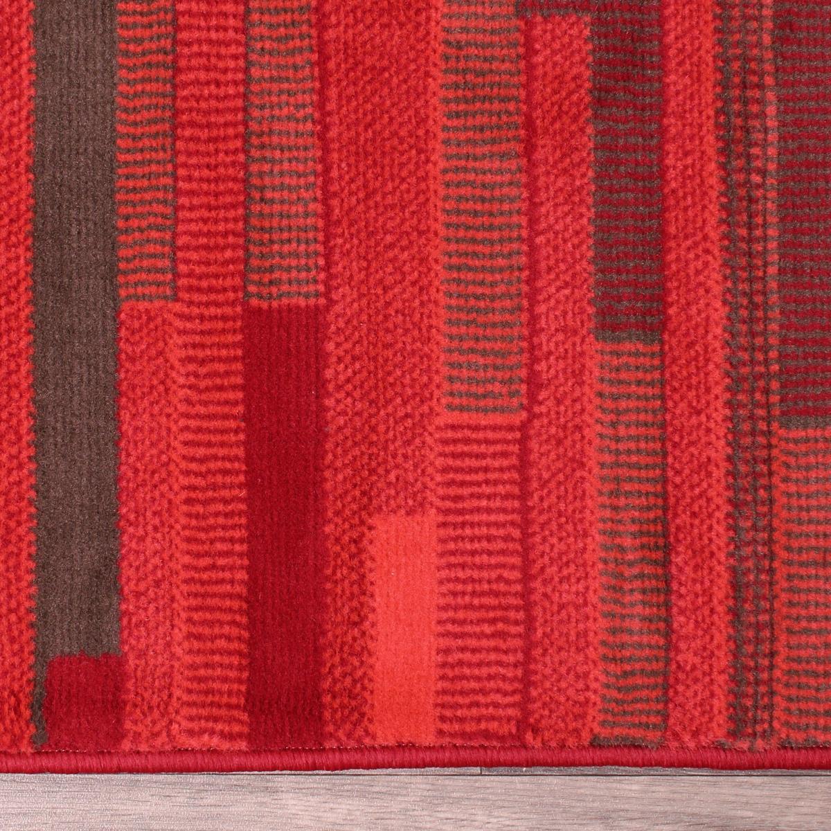 City Block Rugs in Red by Rugstyle 60x110cm – image 4