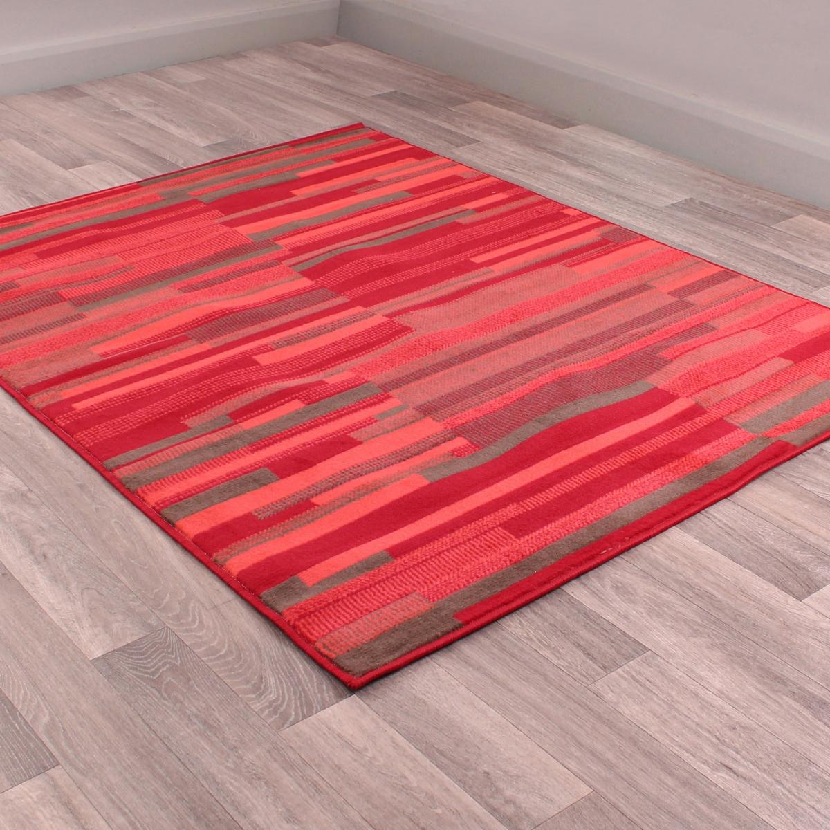 City Block Rugs in Red by Rugstyle 60x110cm – image 1