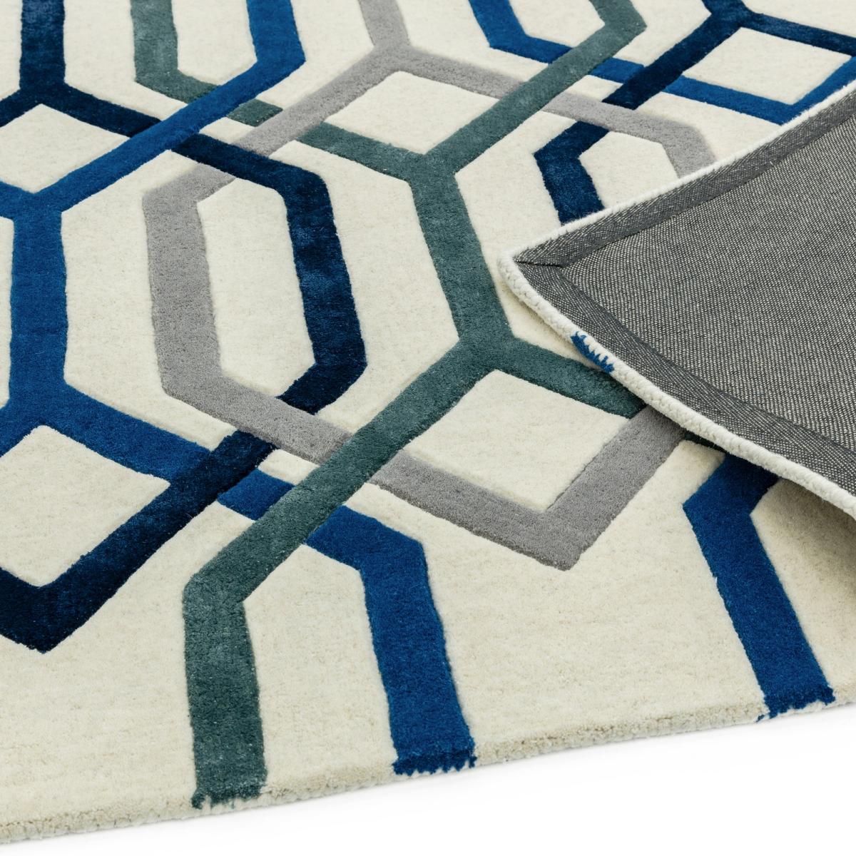 Matrix Modern Hexagon MAX65 Rugs in White 200x300cm – image 4