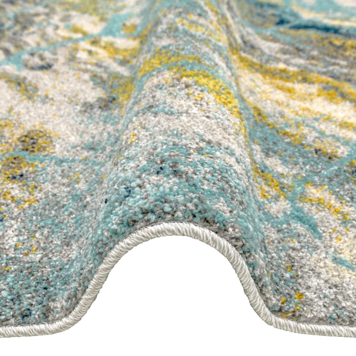 Elssa Abstract Rugs By Concept Loom ELS18 in Grey Multi – image 2