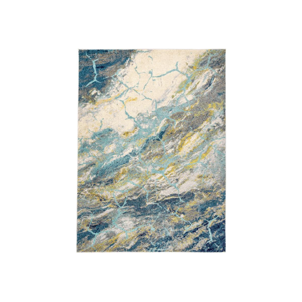 Elssa Abstract Rugs By Concept Loom ELS18 in Grey Multi – image 1