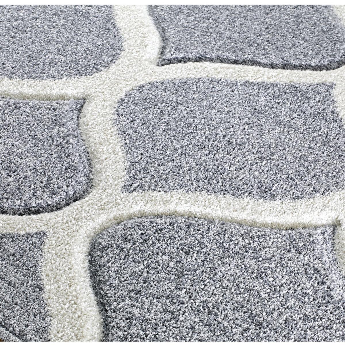 Portland Arabesque Trellis Rugs 1095 1 in Grey Cream&nbsp;160x230cm – image 3