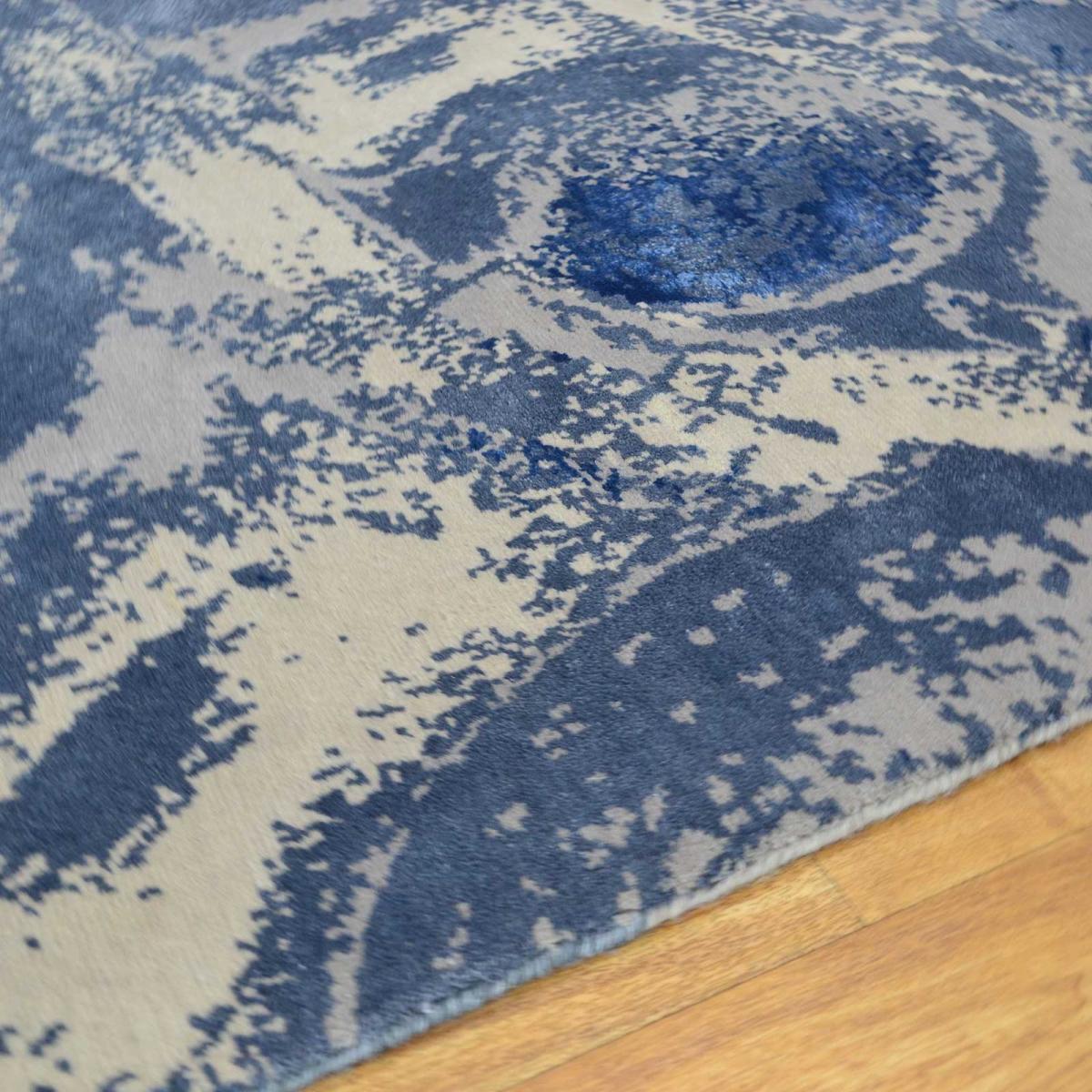 Bearings Rug in Blue and Grey – image 2