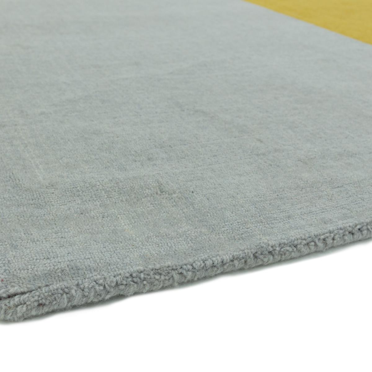 Blox Modern Geometric Wool Rugs in Mustard Yellow 120x170cm – image 5