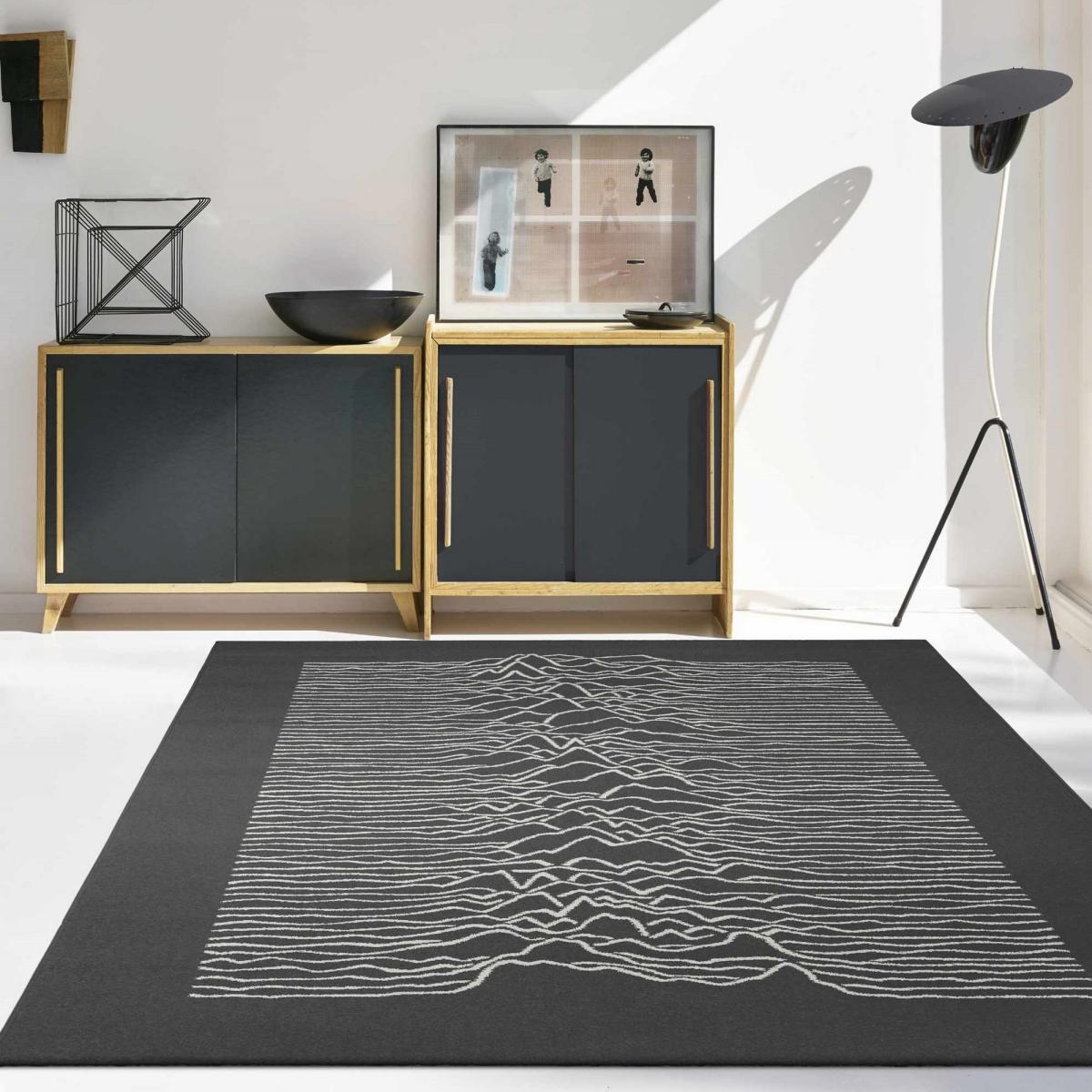 Woodstock 32001 Modern Abstract Rugs in Black – image 1