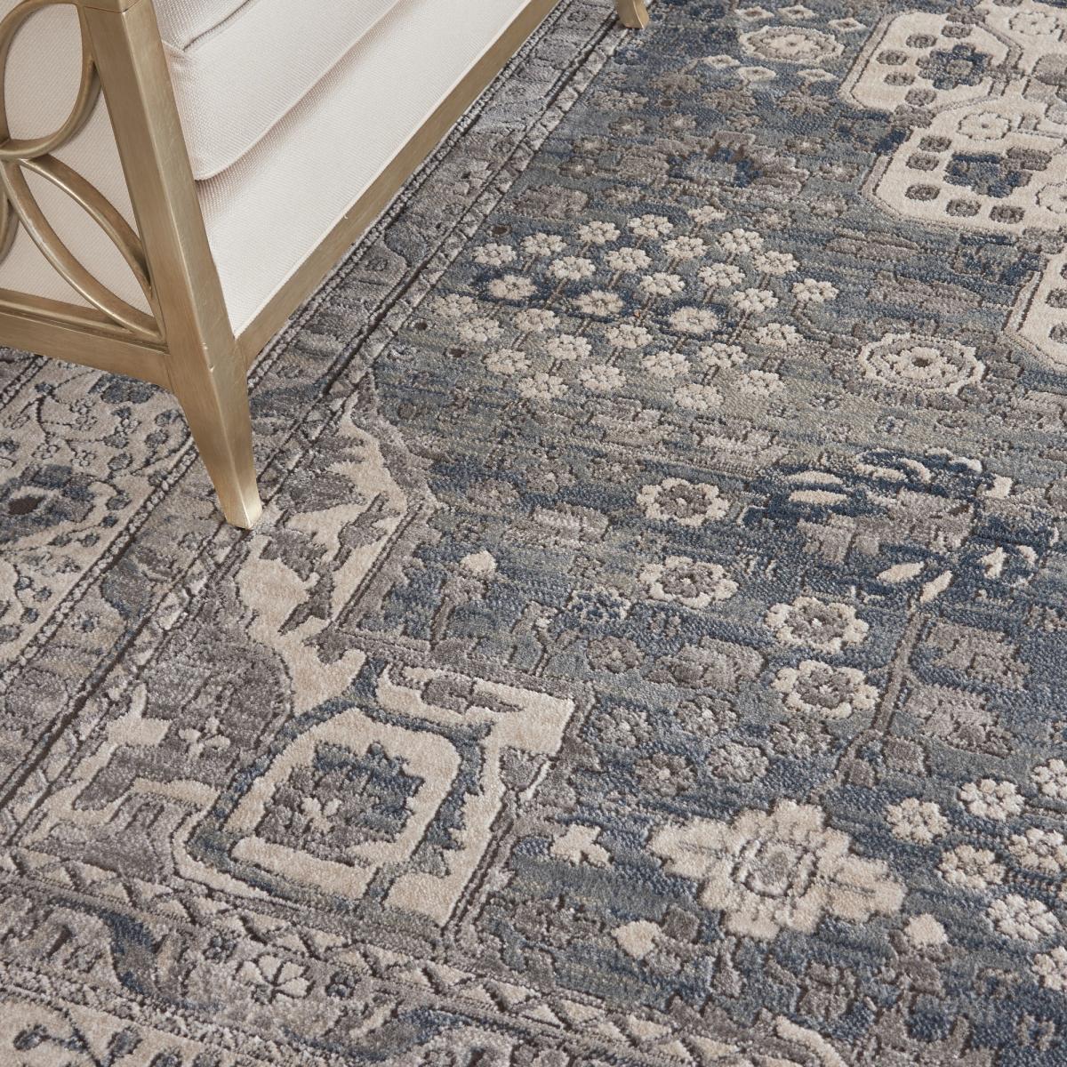 Quarry Modern Print Rugs QUA07 in Grey Ivory by Nourison – image 2