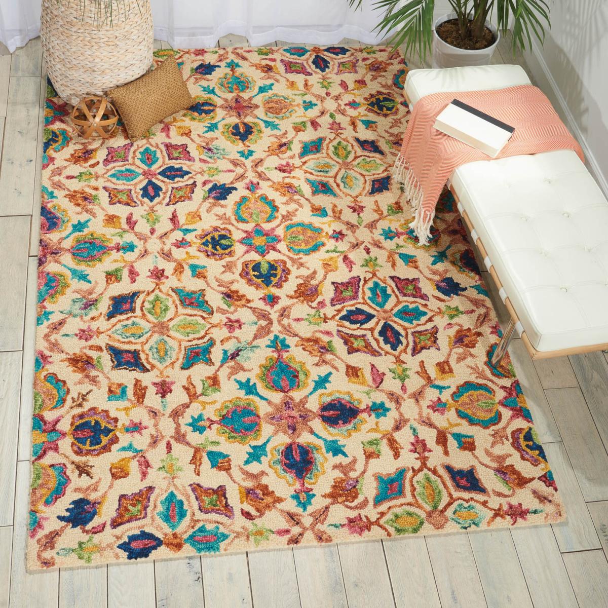 Vibrant Rugs VIB08 in Ivory by Nourison&nbsp;122x183cm – image 4