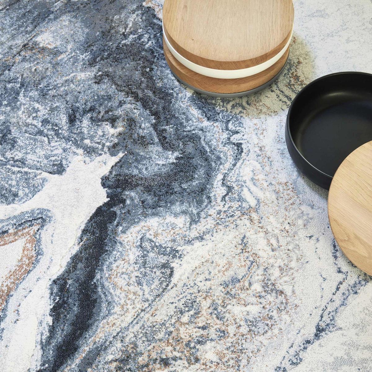 Galleria Marble Abstract 63618 8656 Rugs in Grey Multi280x380cm – image 2