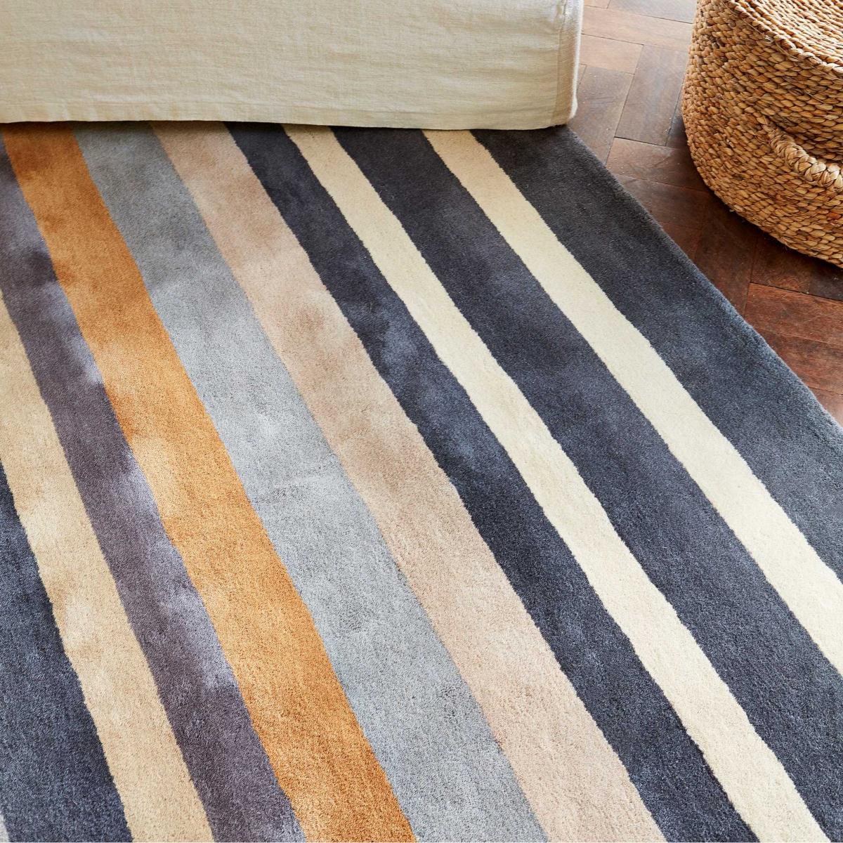 Rosita Stripe Wool Rugs 140404 Putty by Harlequin – image 2