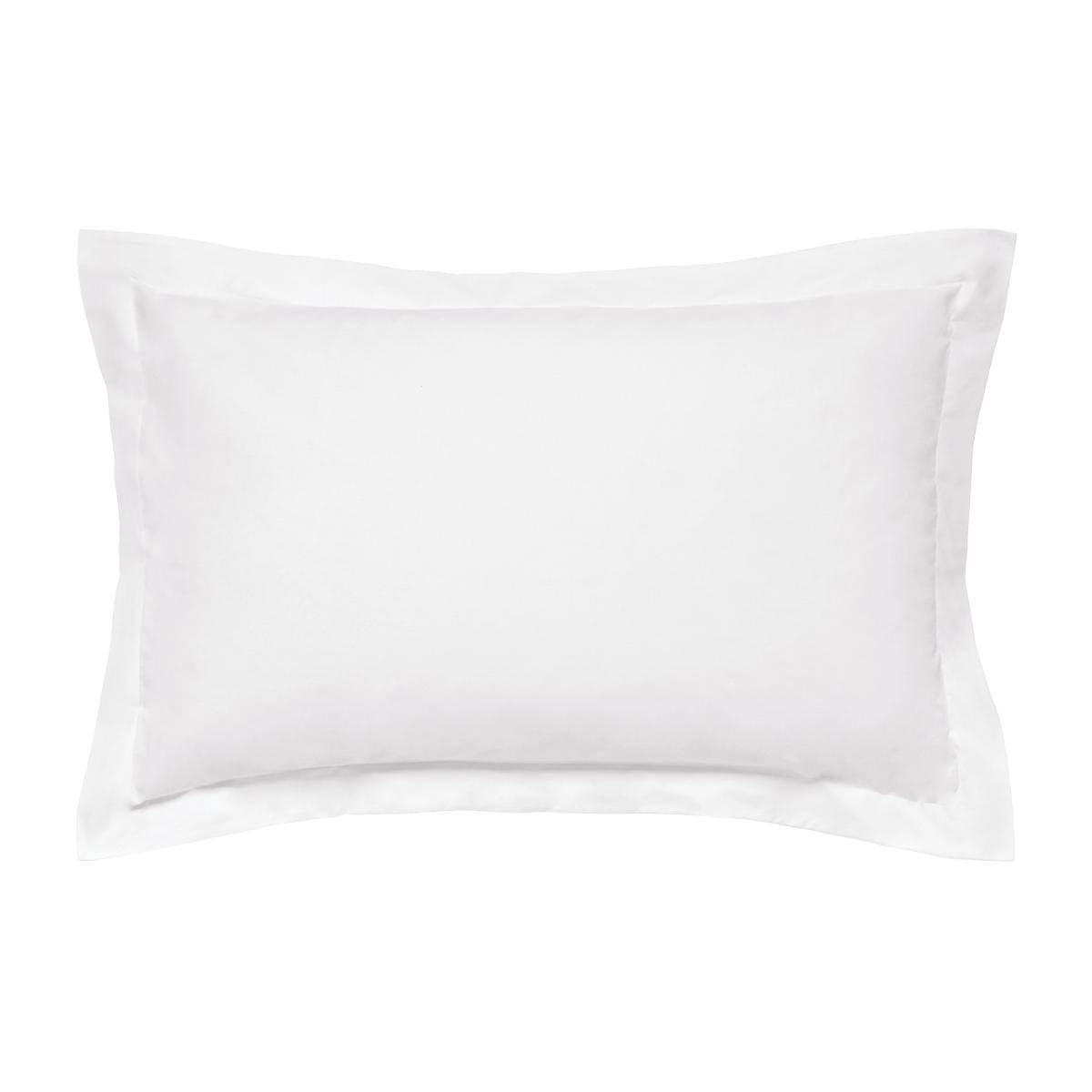 Plain Oxford Pillowcase By Bedeck of Belfast in White 74x48cm