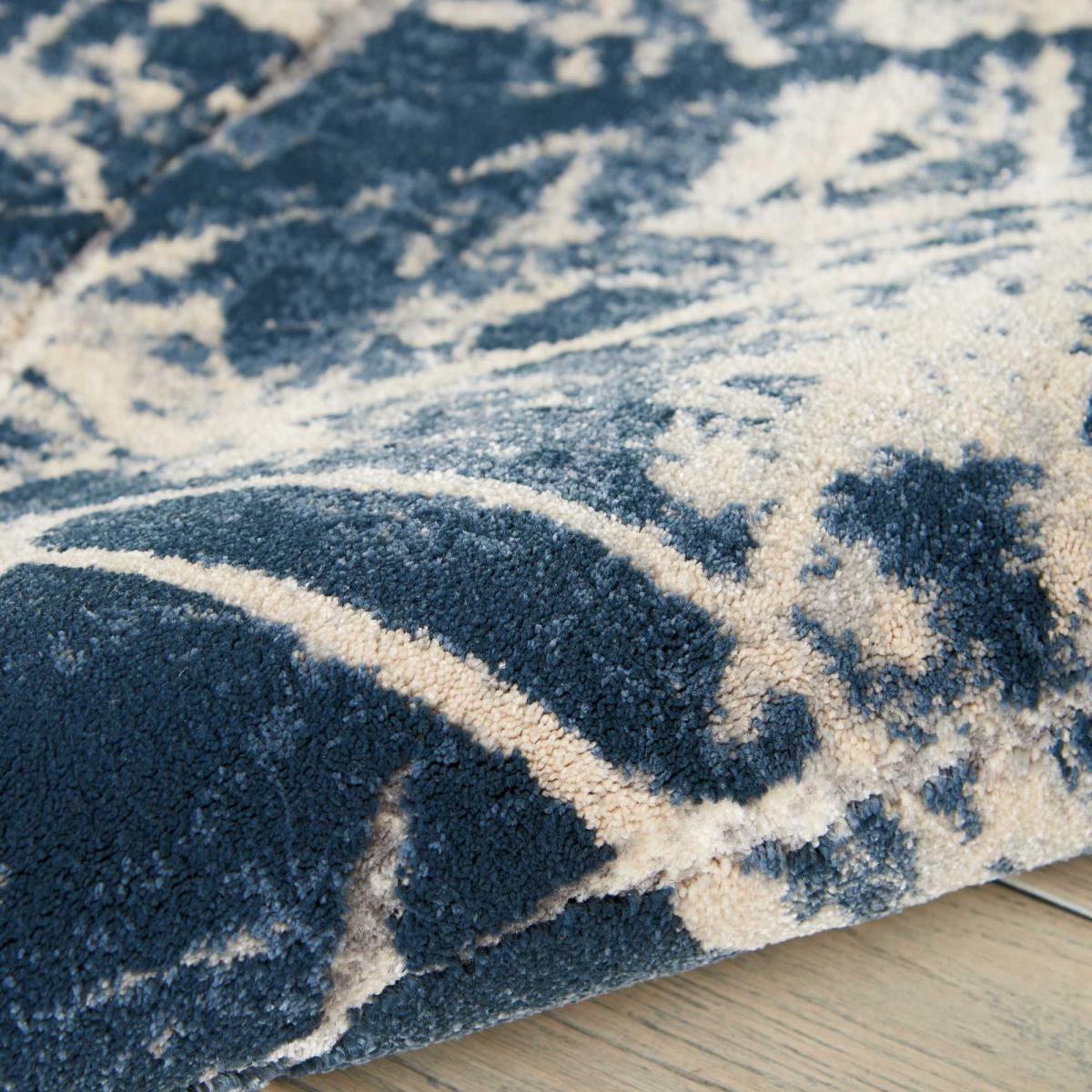 Heritage Runner Rugs KI356 by Kathy Ireland in Beige Blue 66x229cm – image 3