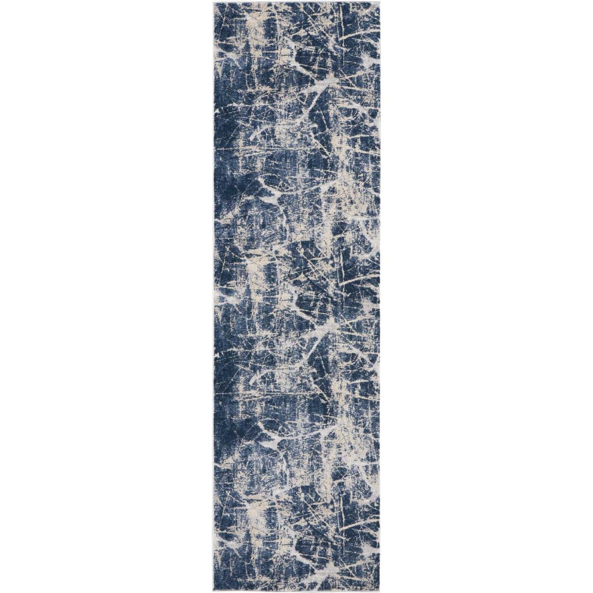 Heritage Runner Rugs KI356 by Kathy Ireland in Beige Blue 66x229cm – image 5