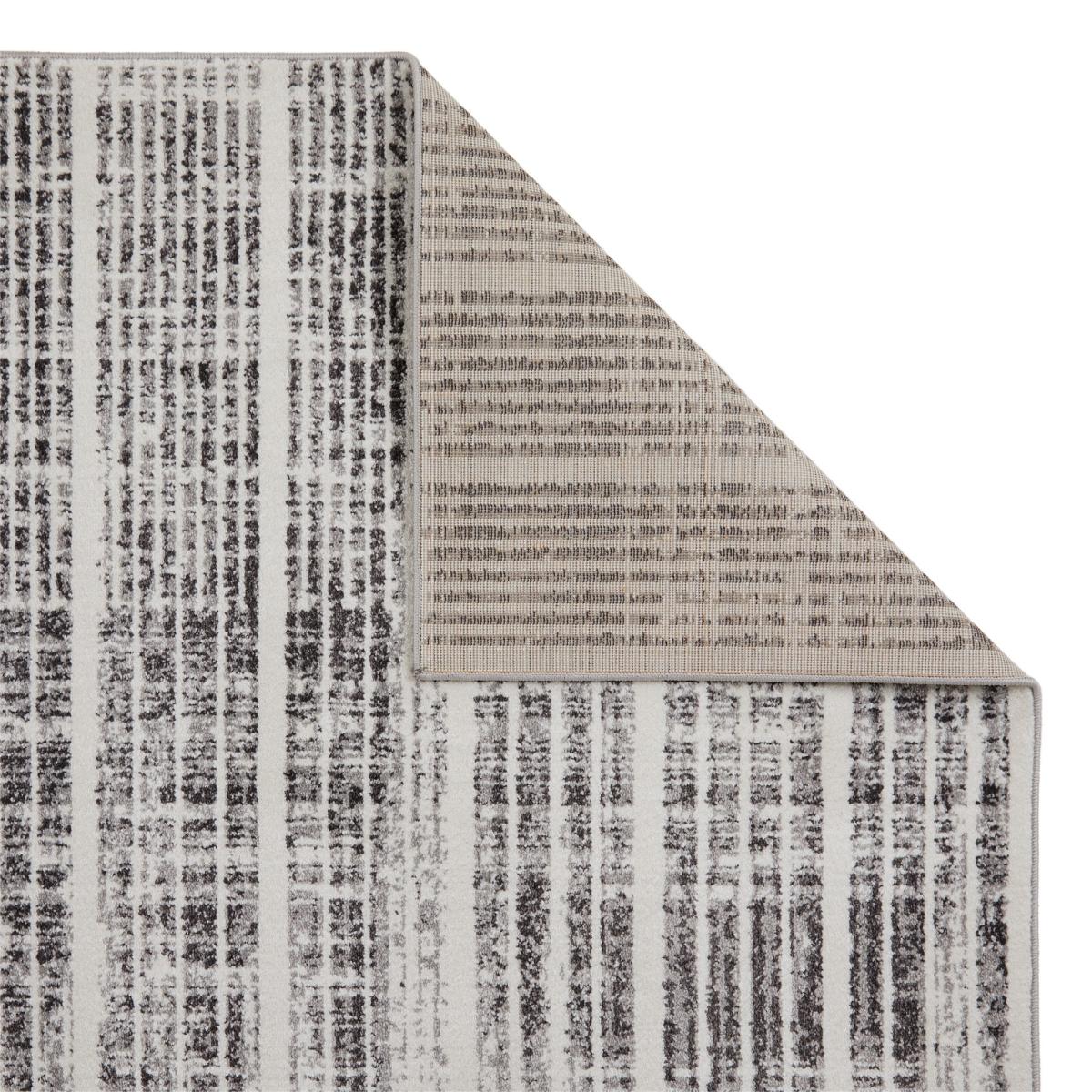 Sanford 8116E Striped Abstract Rug In Grey Ivory160x230cm – image 4