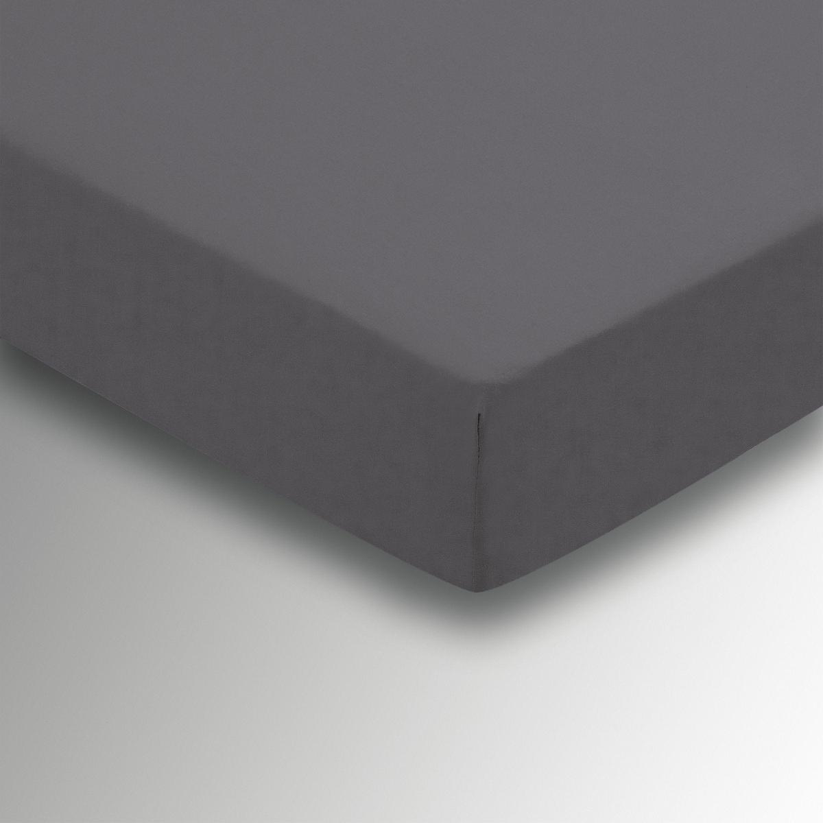 Plain Dye Fitted Sheet by Helena Springfield in Charcoal Grey 150x200cm