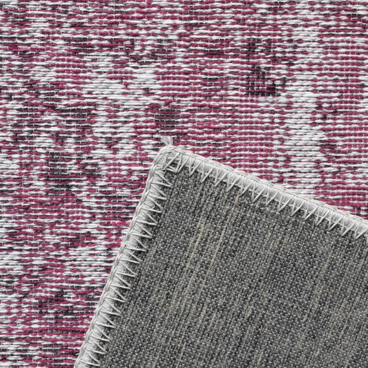 Amalfi Traditional Patchwork Rugs 94010 8001 in Sunset Pink 160x230cm – image 4