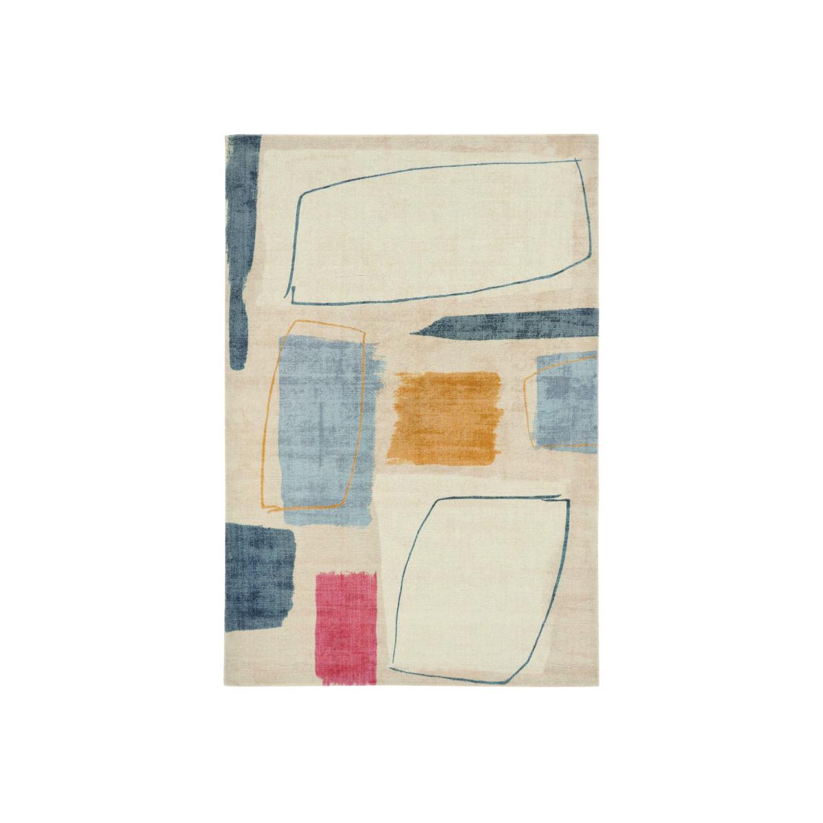 Composition Contemporary Wool Rugs by Scion in 023701 Amber