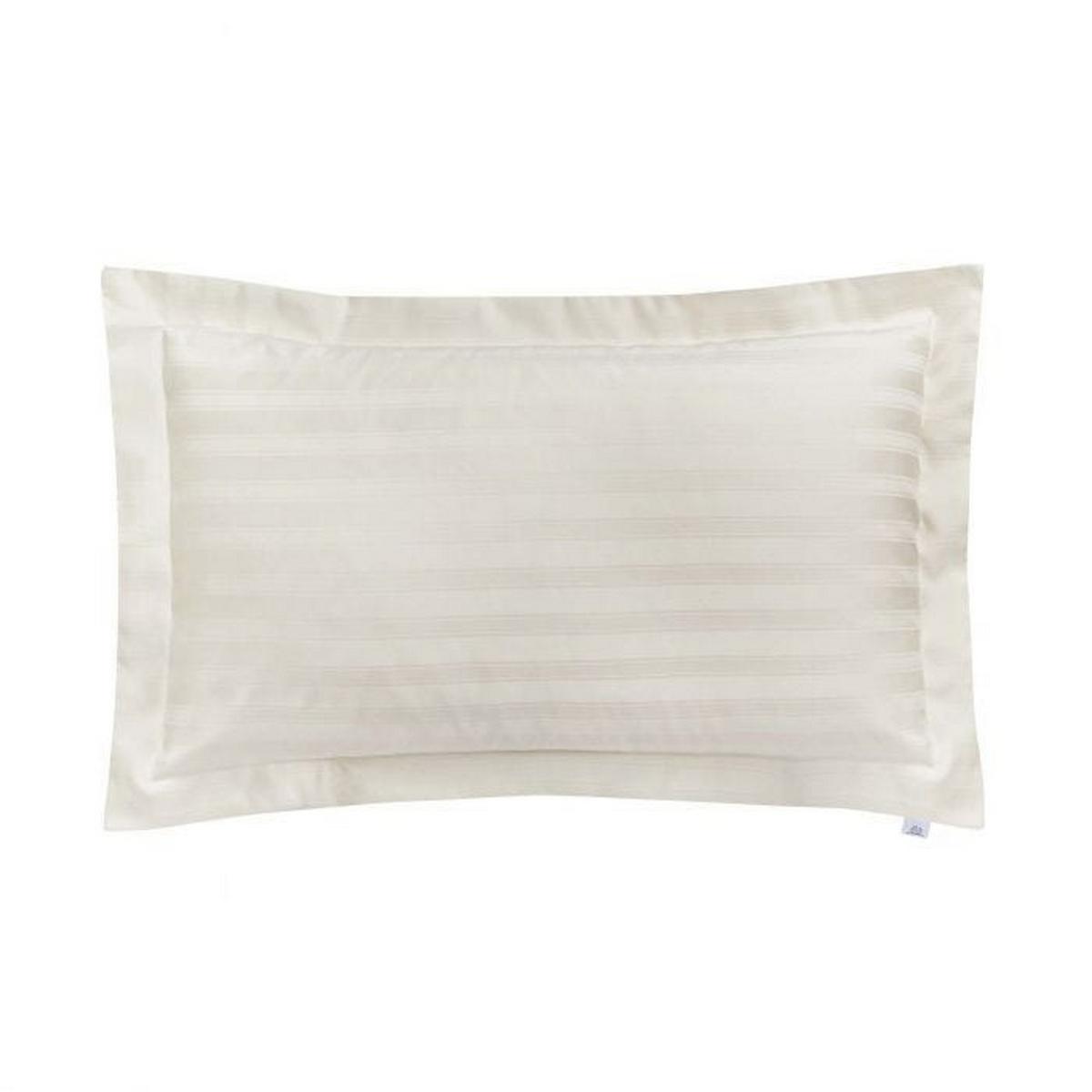 Adan Fine Linens Striped Cotton Bedding in Chalk&nbsp;90x50cm – image 4