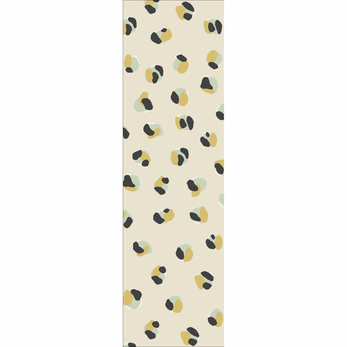 Leopard Dots Runner Rugs in 125206 pebble Sage green by Scion67x230cm – image 2