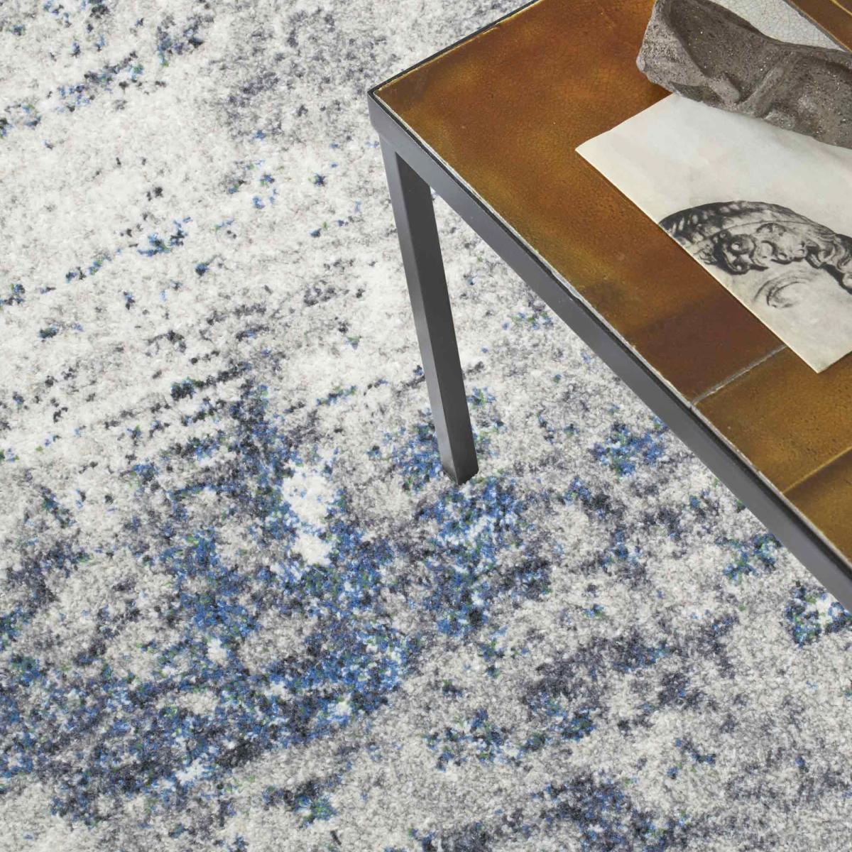Woodstock Modern Abstract Rugs 6258 in Beige Blue133x195cm – image 2