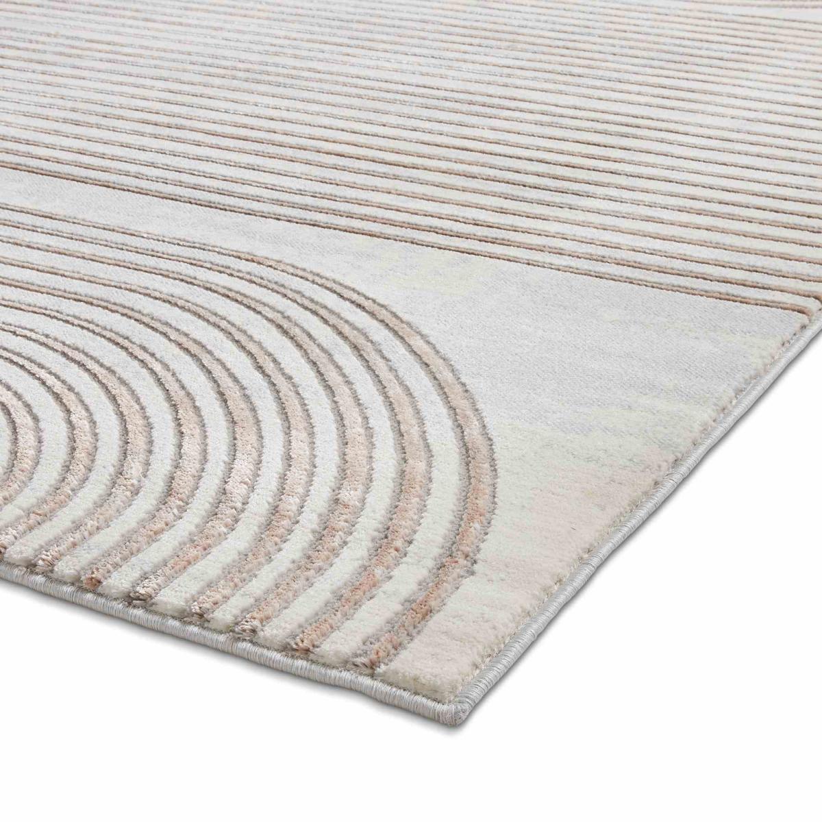Apollo 2683 Modern Art Deco Geometric Rugs in Grey Rose Pink160x220cm – image 3
