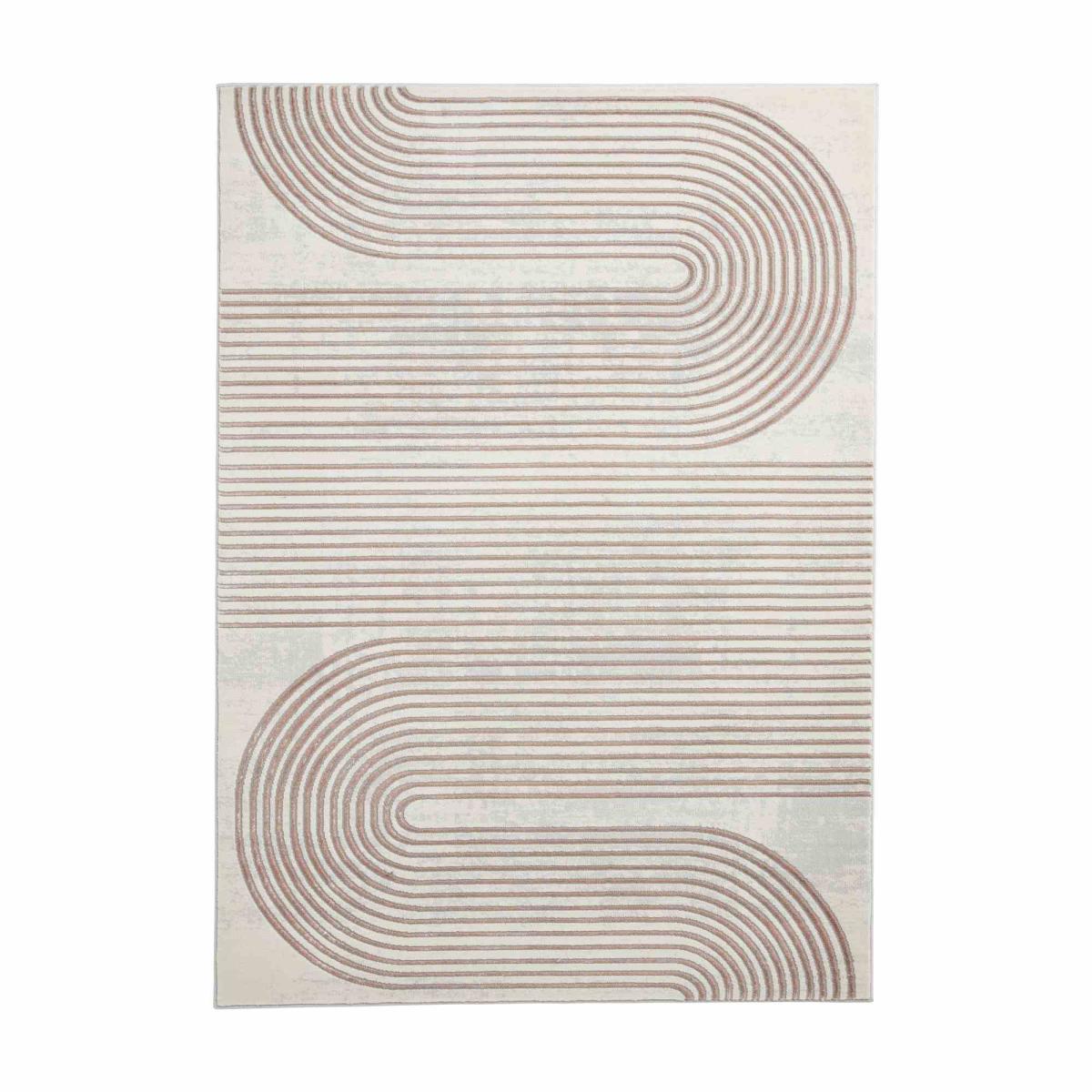 Apollo 2683 Modern Art Deco Geometric Rugs in Grey Rose Pink160x220cm – image 5