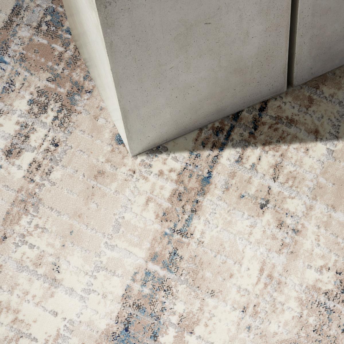 Calvin Klein Infinity Rugs CK022 IFN04 in Ivory Blue160x221cm – image 2