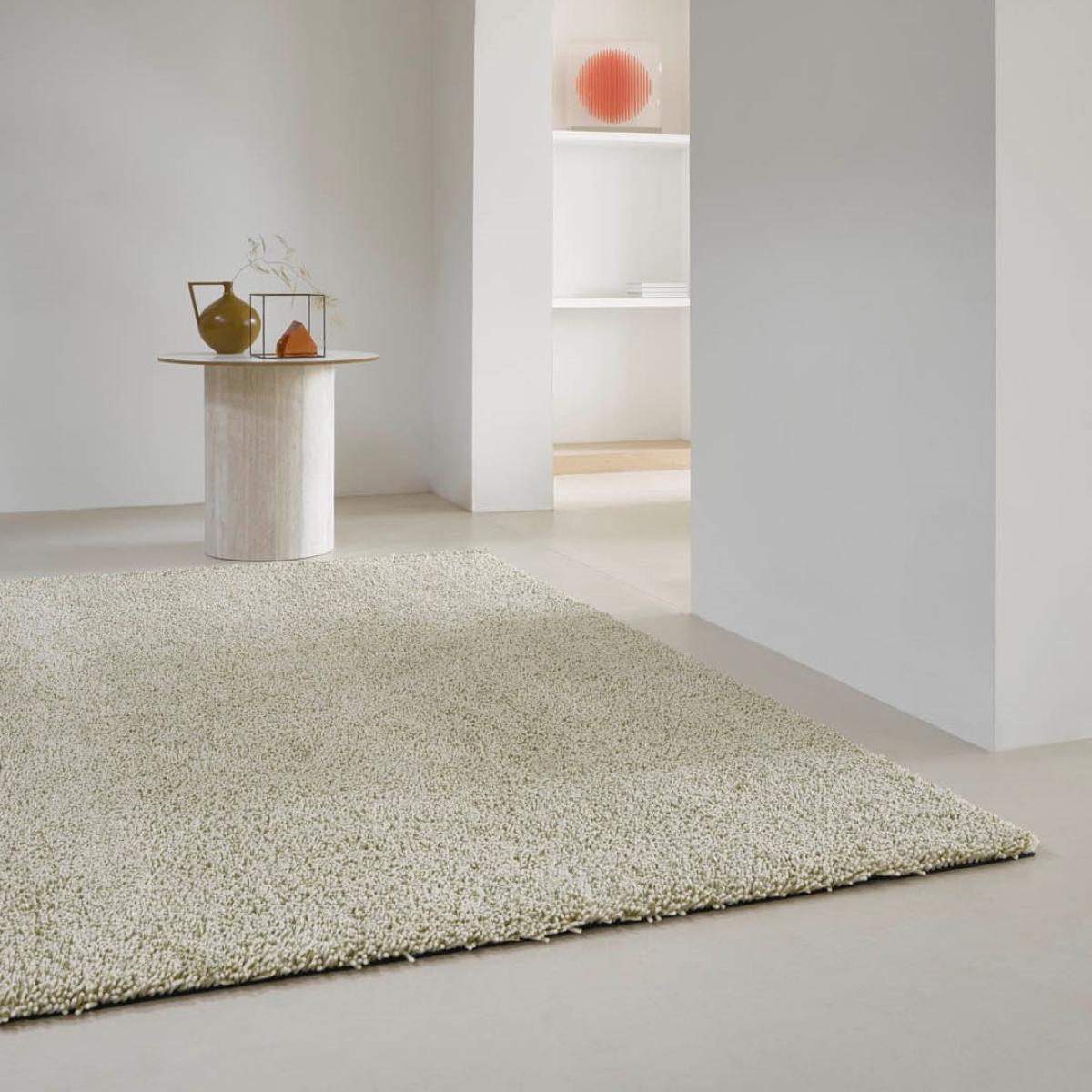 Trace Loop Shaggy Rugs in olive green 120917 By Brink and Campman – image 1