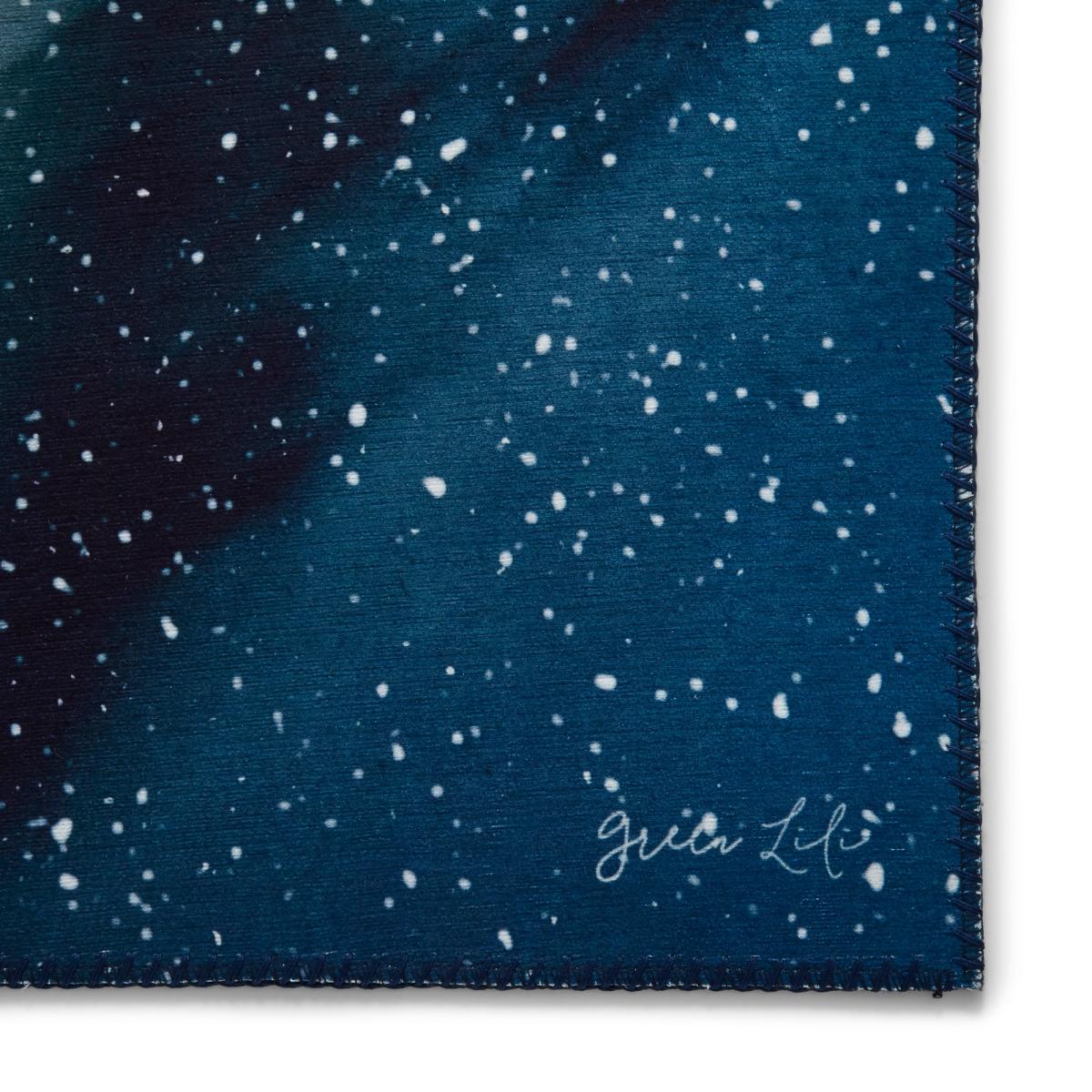 OS0078 Modern Abstract Rugs by Michelle Collins in Navy Blue – image 2