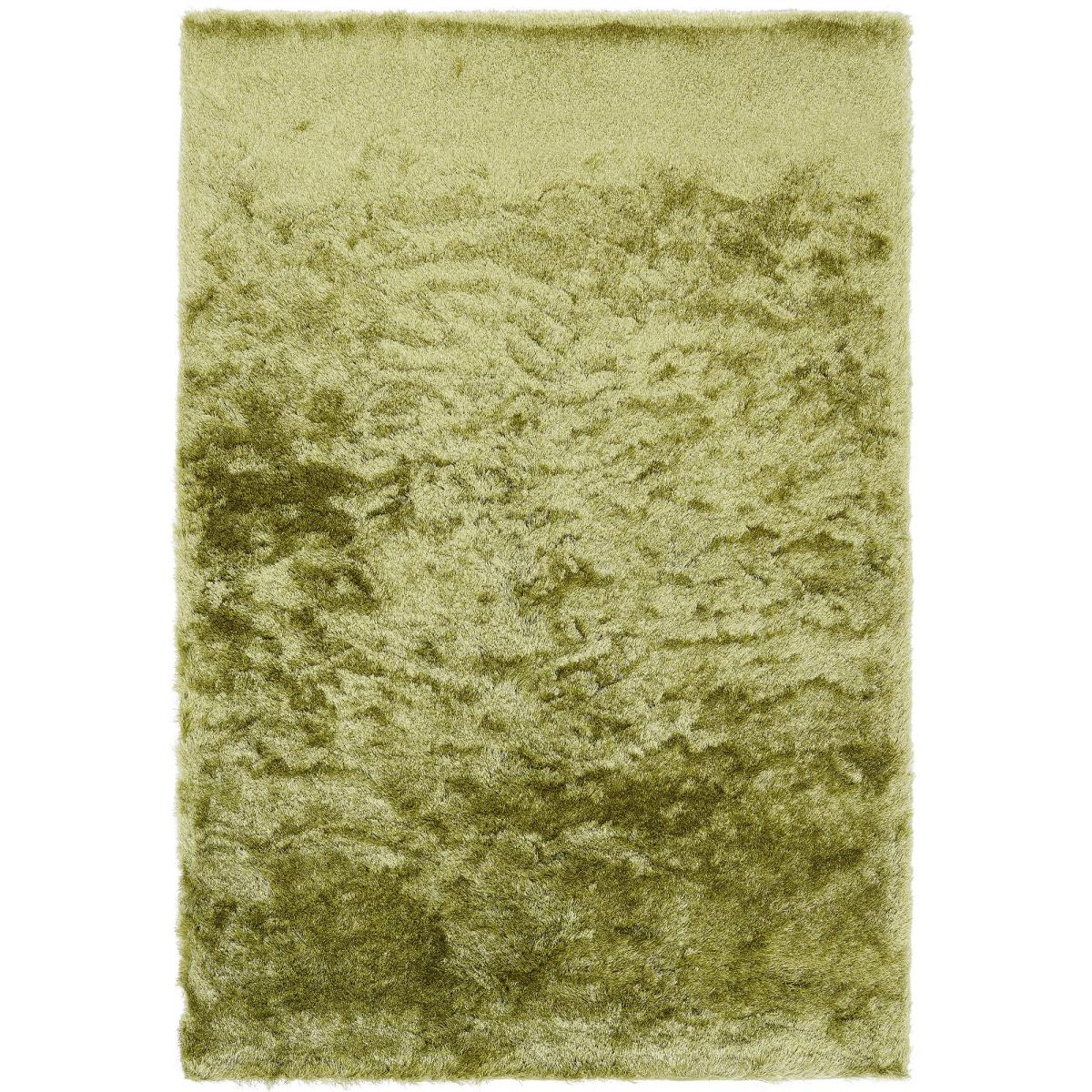 Whisper Shiney Plain Shaggy Rugs in Apple Green 65x135cm – image 5