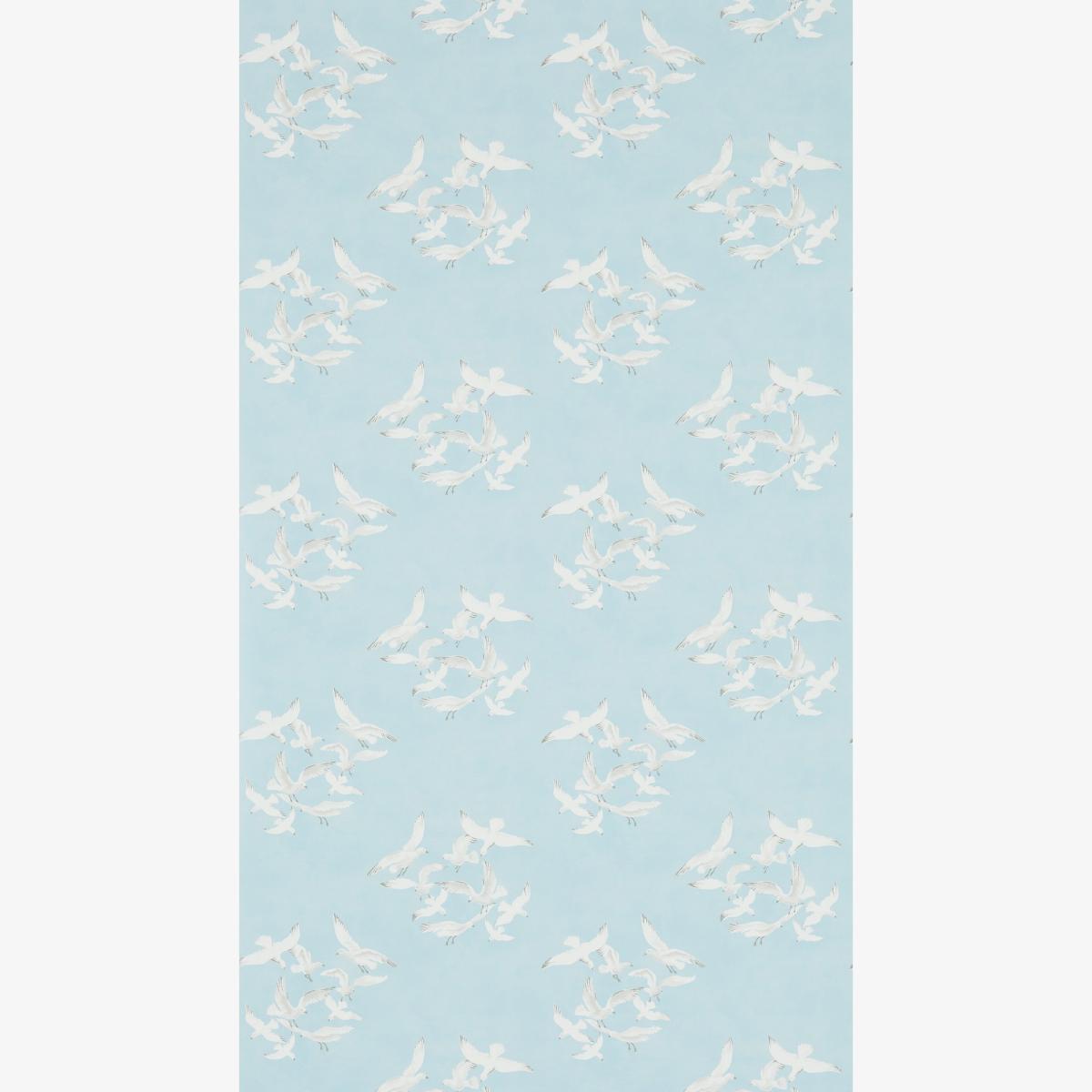 Seagulls Wallpaper 214585 by Sanderson in Sky Blue Roll