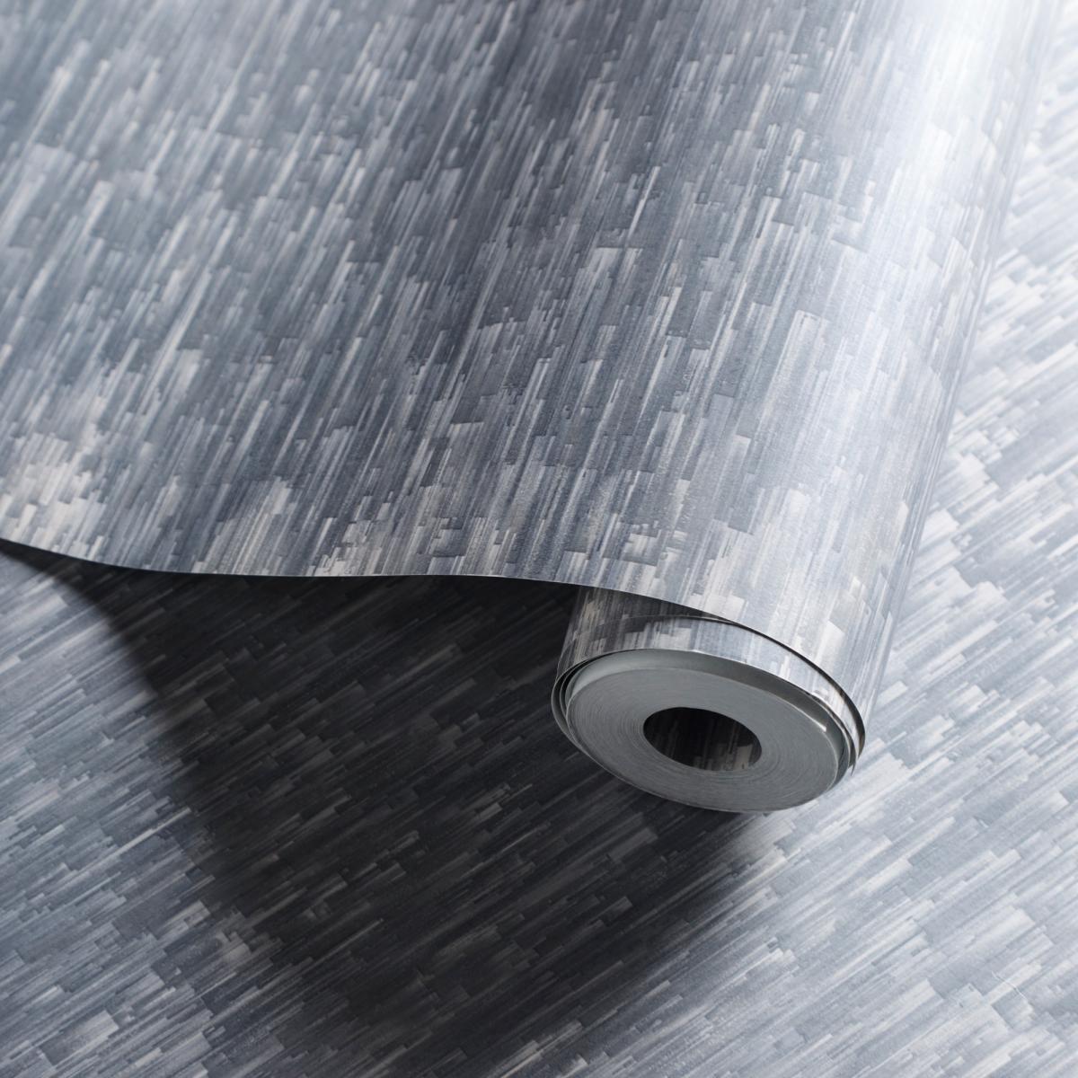 Ombre Wallpaper W0153 02 by Clarke and Clarke in Slate Grey Roll – image 2