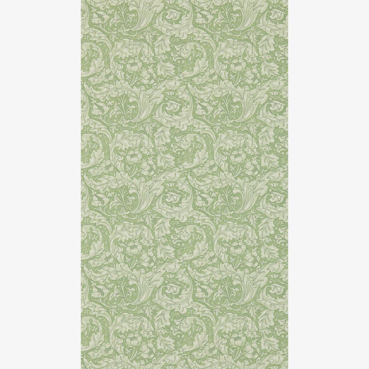 Bachelors Button Wallpaper 214736 by Morris & Co in Thyme Green Roll