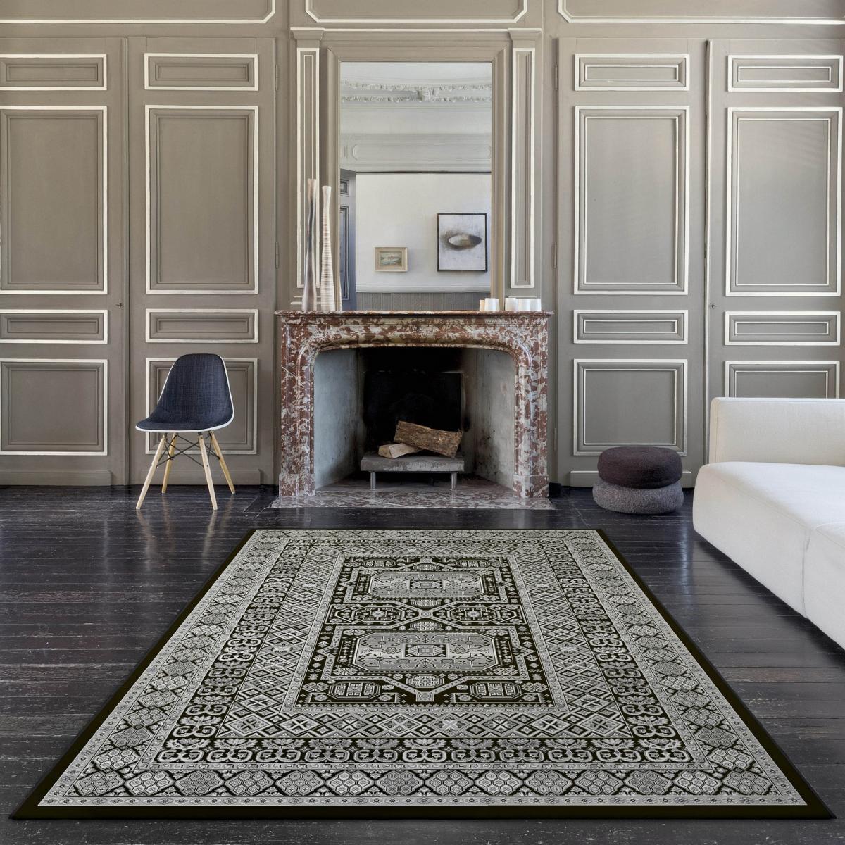 Da Vinci Traditional Medallion 57147 3636 Rugs in Dark Grey 133x195cm – image 2