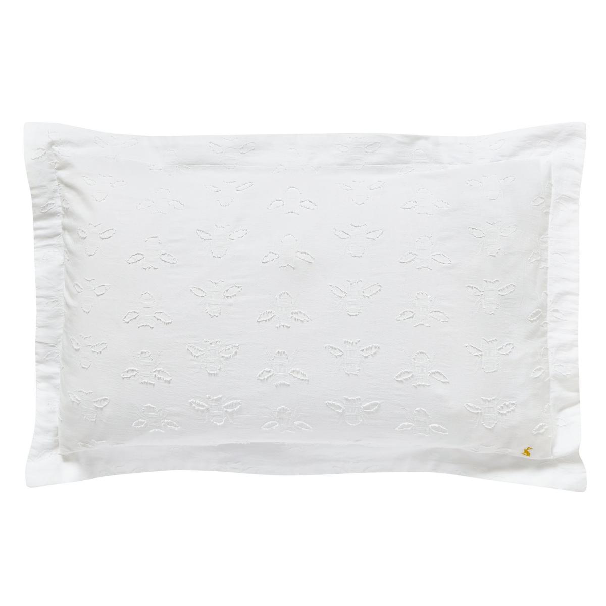 Botanical Bee Bedding and Pillowcase By Joules in Chalk White140x200cm – image 4