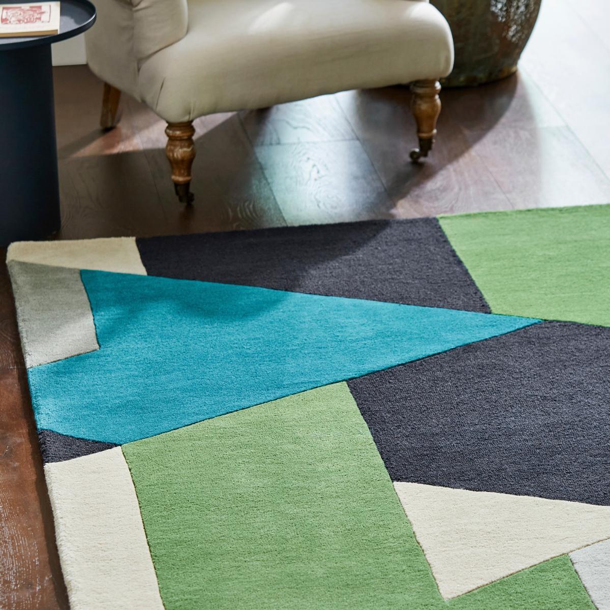 Popova 143108 Rugs by Harlequin in Amazonia Sea Glass Forest Japanese Ink250x350cm – image 1
