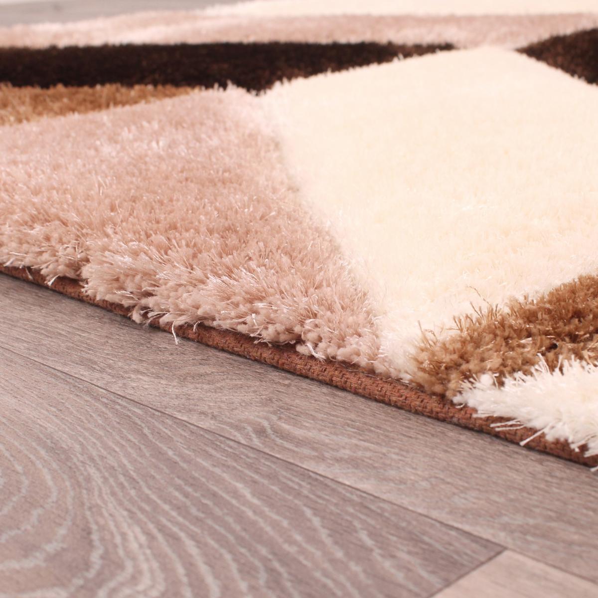 Blazon Geometric Rugs in Natural Beige 60x110cm – image 3