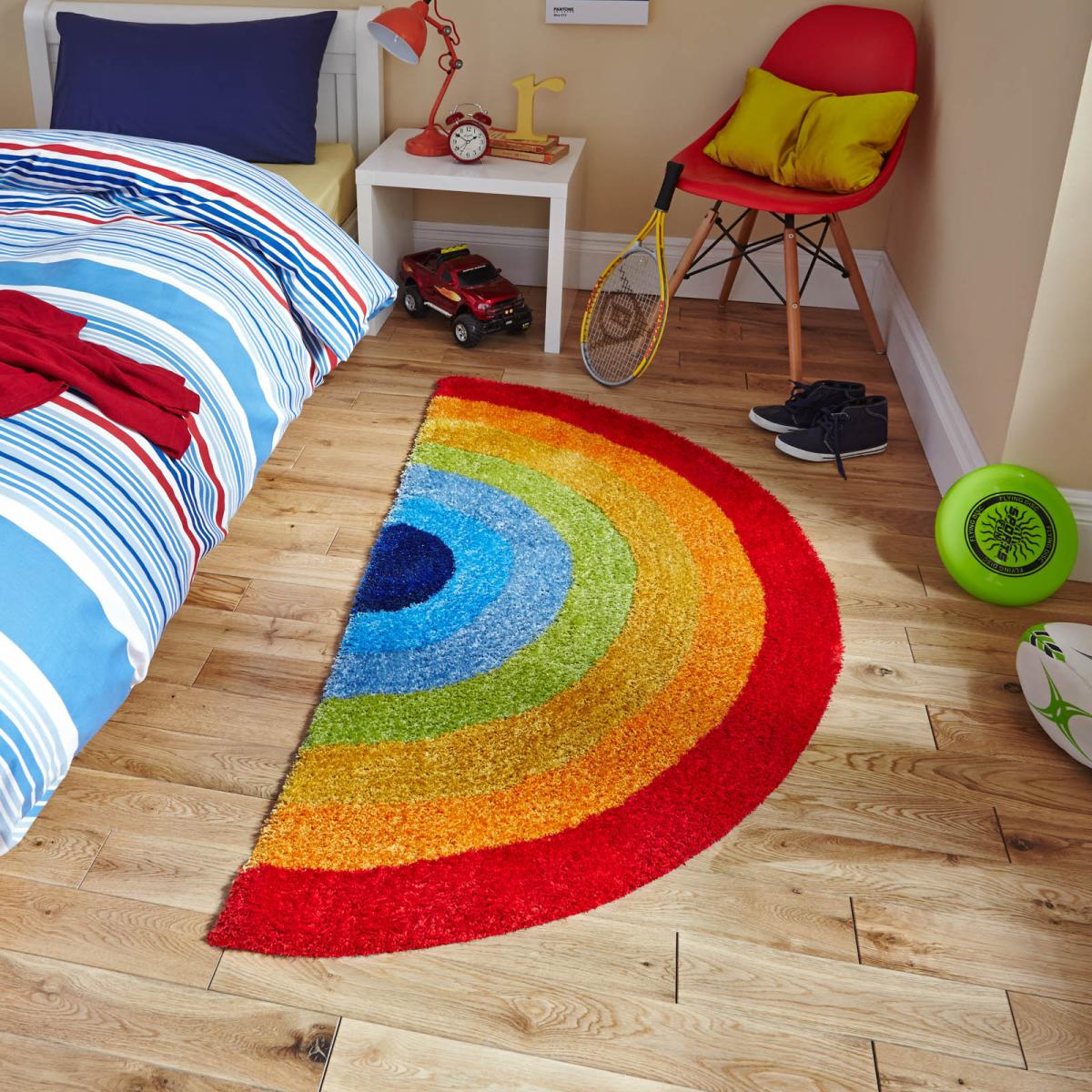 Hong Kong HK6083 Rainbow Stripe Rug – image 1