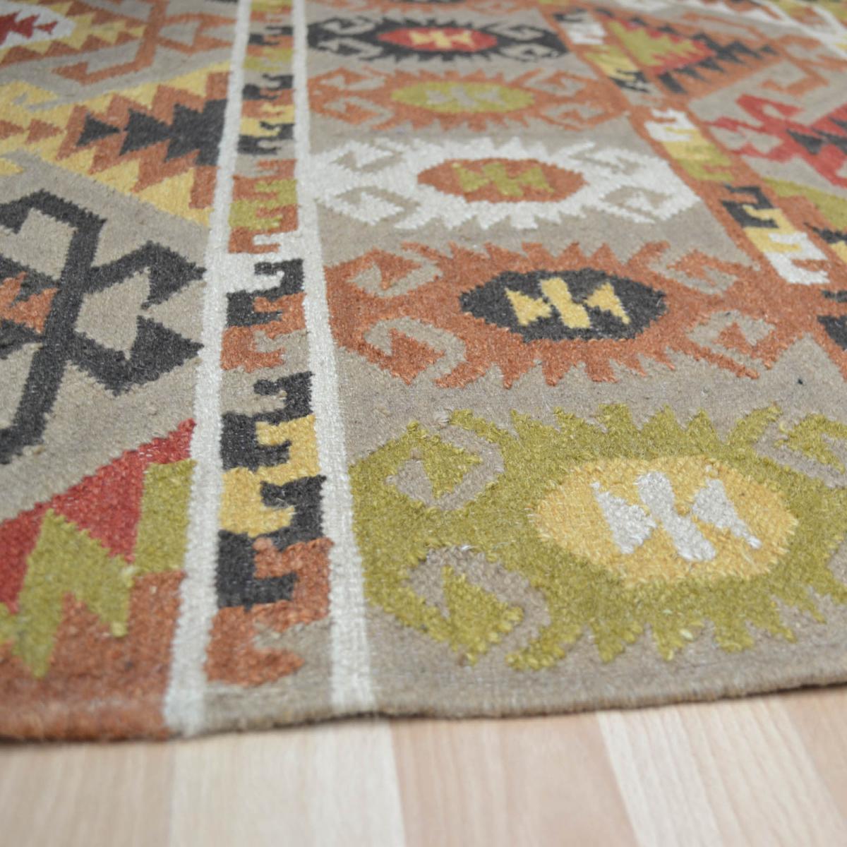 Kelims KE06 Traditional Tribal Flatweave Rugs in Multi 120x170cm – image 3