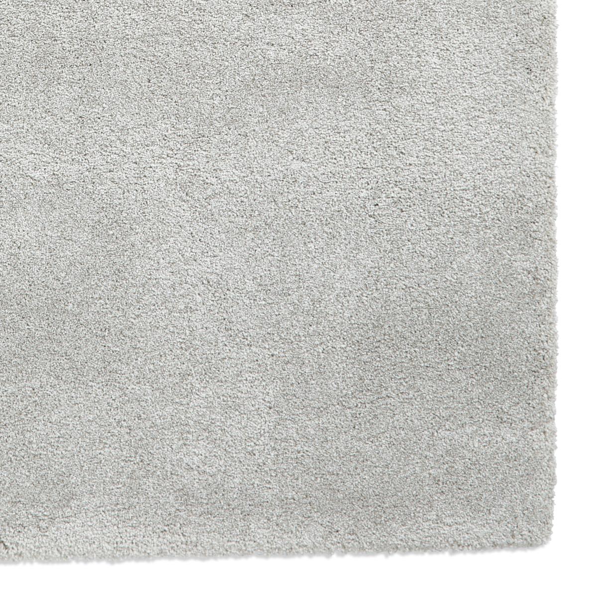 Deluxe Modern Plain Shaggy Rugs in Silver Grey160x230cm – image 3
