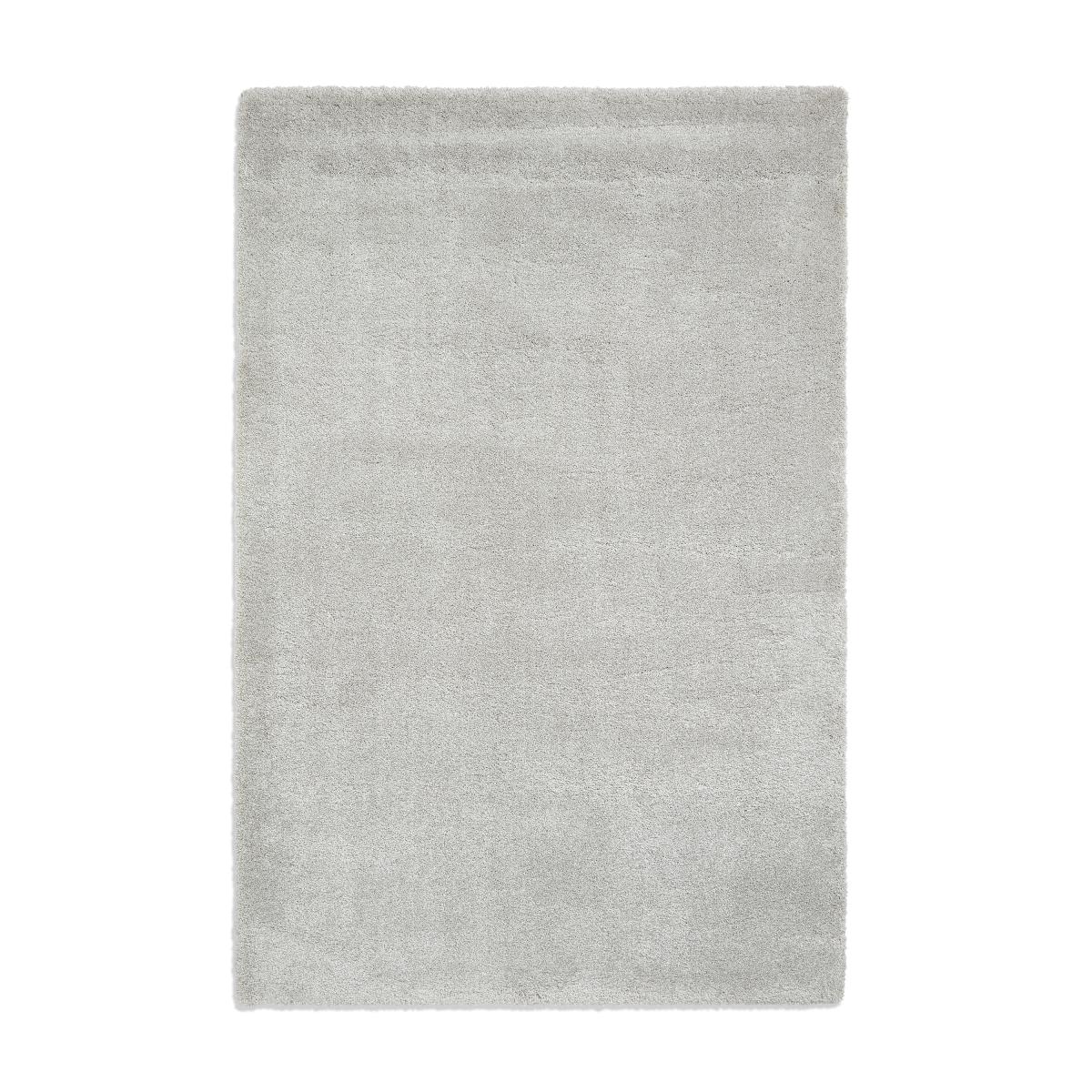 Deluxe Modern Plain Shaggy Rugs in Silver Grey160x230cm – image 5