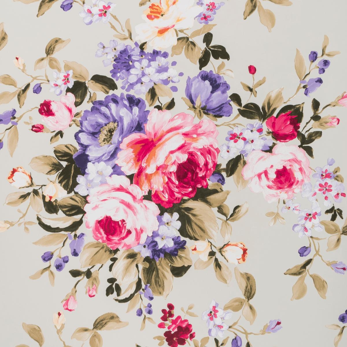 Emeline Wallpaper W0081 06 by Clarke and Clarke in Multi Roll