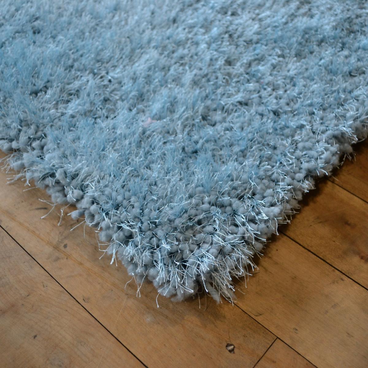 Chicago Shaggy Hallway Runner Rugs in Duck Egg&nbsp;67x200cm – image 2