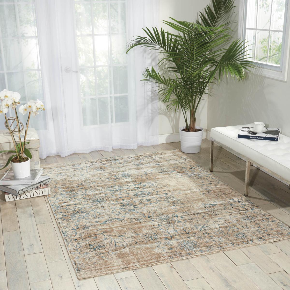 Desert Skies Rugs DSK06 by Kathy Ireland in Teal – image 2