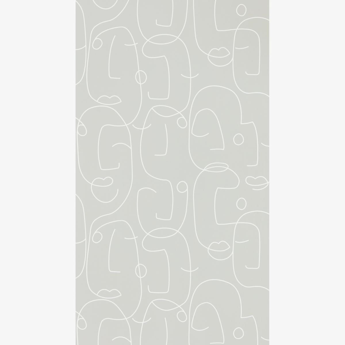 Epsilon Face Wallpaper 112006 by Scion in Dove Grey Roll