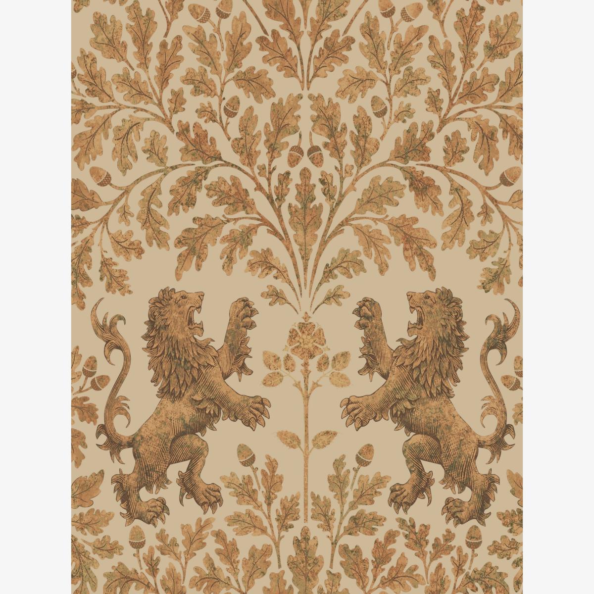 Boscobel Oak Wallpaper 116 10037 by Cole & Son in Metallic Gold Roll – image 1