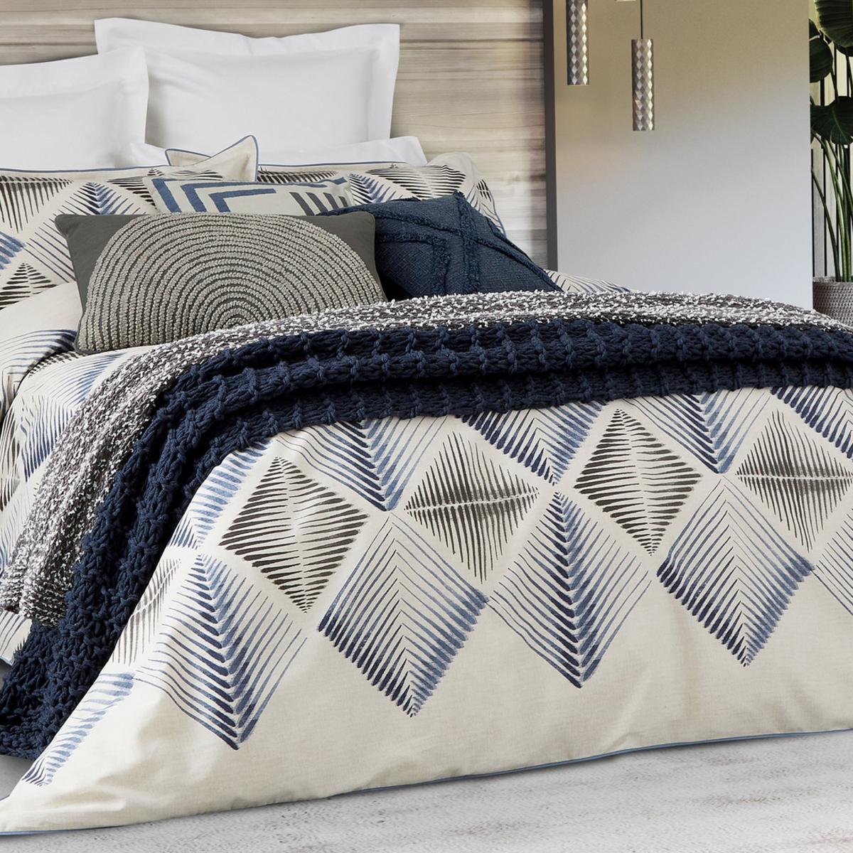 Kaimana Cotton Bedding by Nicole Scherzinger in Orion Blue 220x260cm – image 2