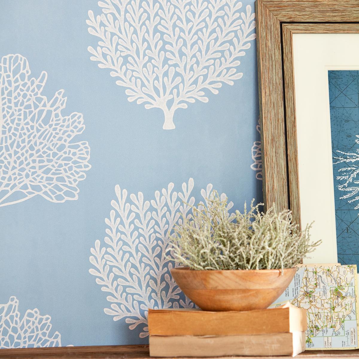 Coraline Wallpaper 216577 by Sanderson in Marine BlueRoll – image 2