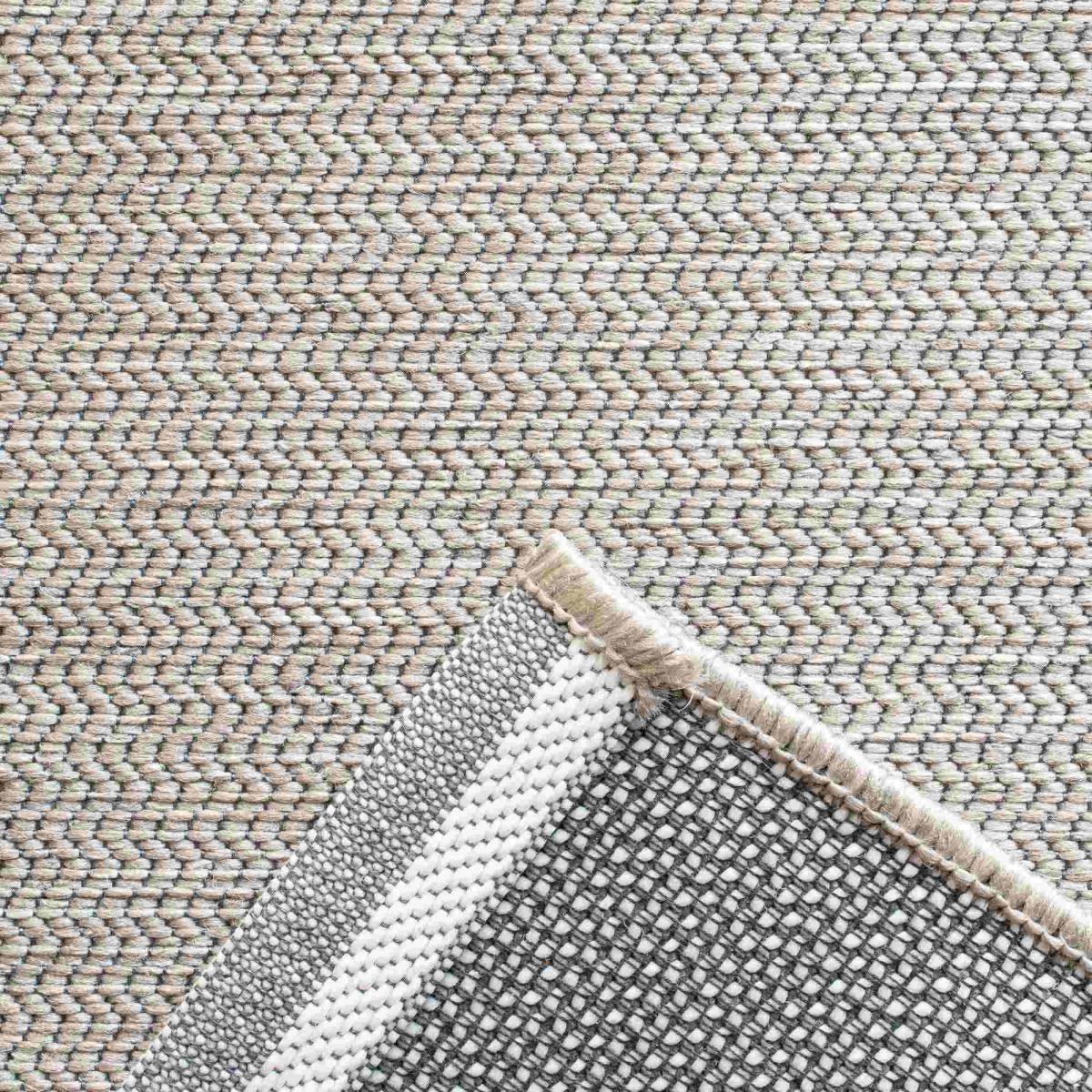 Newquay Plain Bordered Indoor Outdoor Rugs 96027 2019 in Beige 160x230cm – image 2